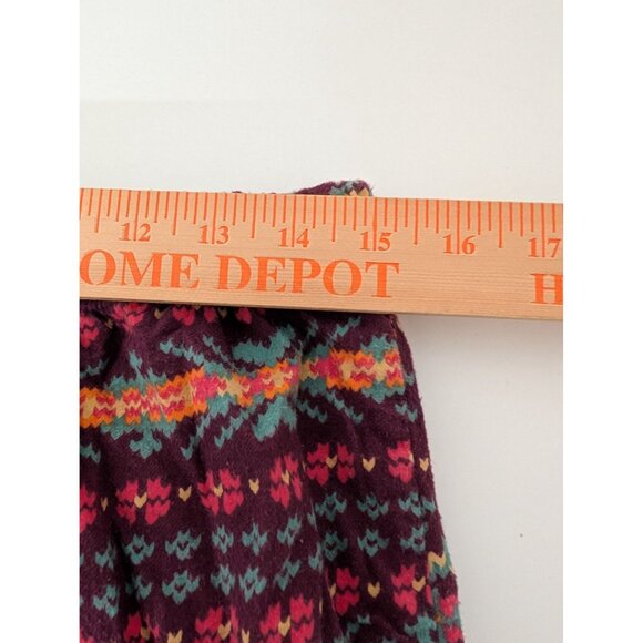 Woolrich Southwestern Flannel Pajama Pants Womens Size Medium Red Geometric - Picture 9 of 12